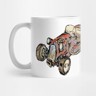 Hot rod Number Two with colors Mug